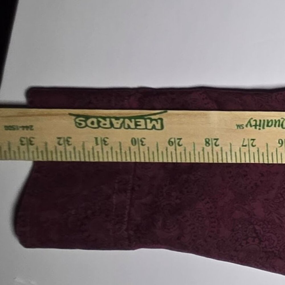 Wrangler George Straight Cowboy Mens Maroon and Black Button Up Shirt Size XL - Picture 8 of 13